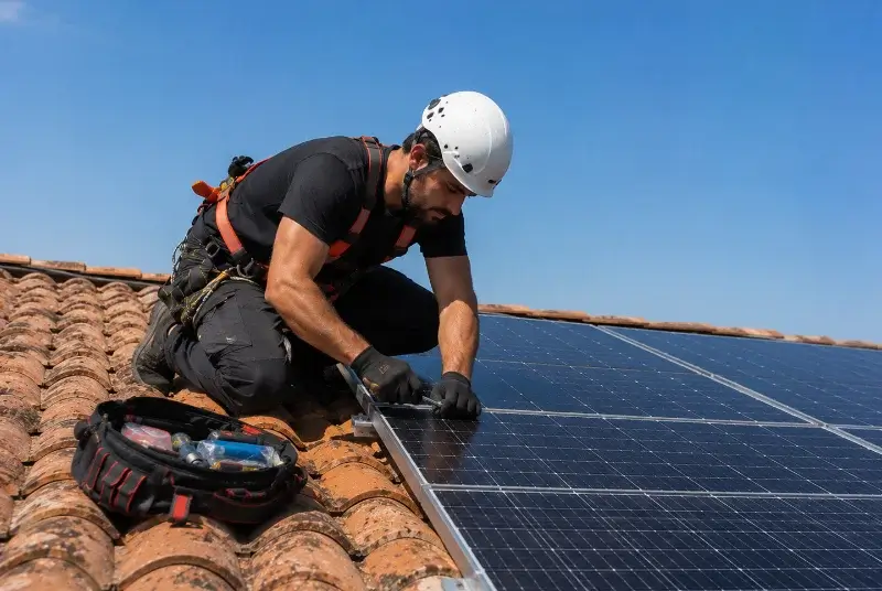 Maintenance et monitoring de panneaux solaires à Sablet