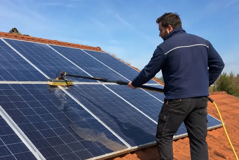 Nettoyage et entretien de panneaux solaires à Sablet